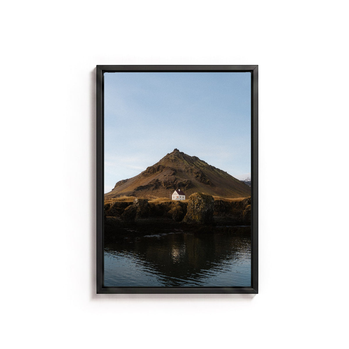 Arnarstapi I by Andy Kennedy, black frame, canvas