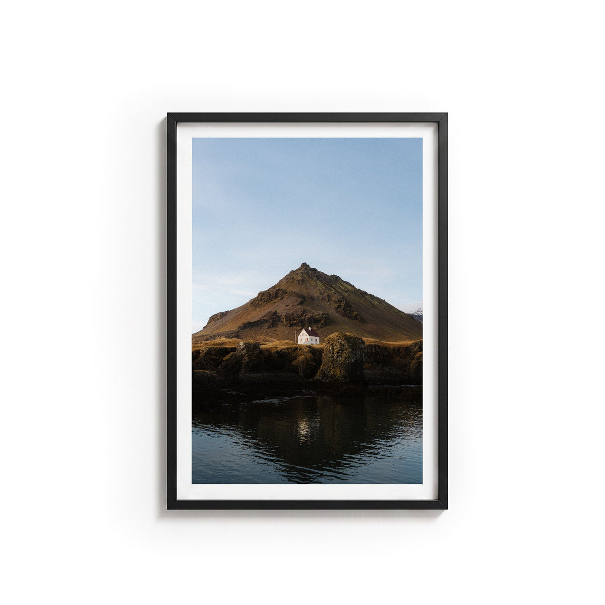 Arnarstapi I by Andy Kennedy, black frame, archival matte paper