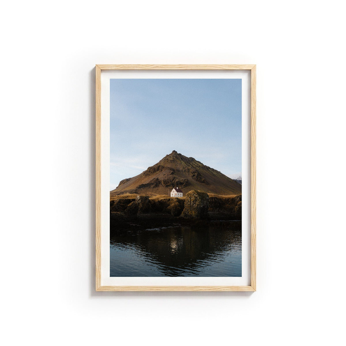 Arnarstapi I by Andy Kennedy, Tasmanian oak frame, archival matte paper