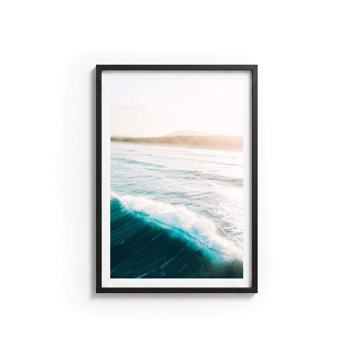Cabarita by Andy Kennedy, black frame, archival matte paper