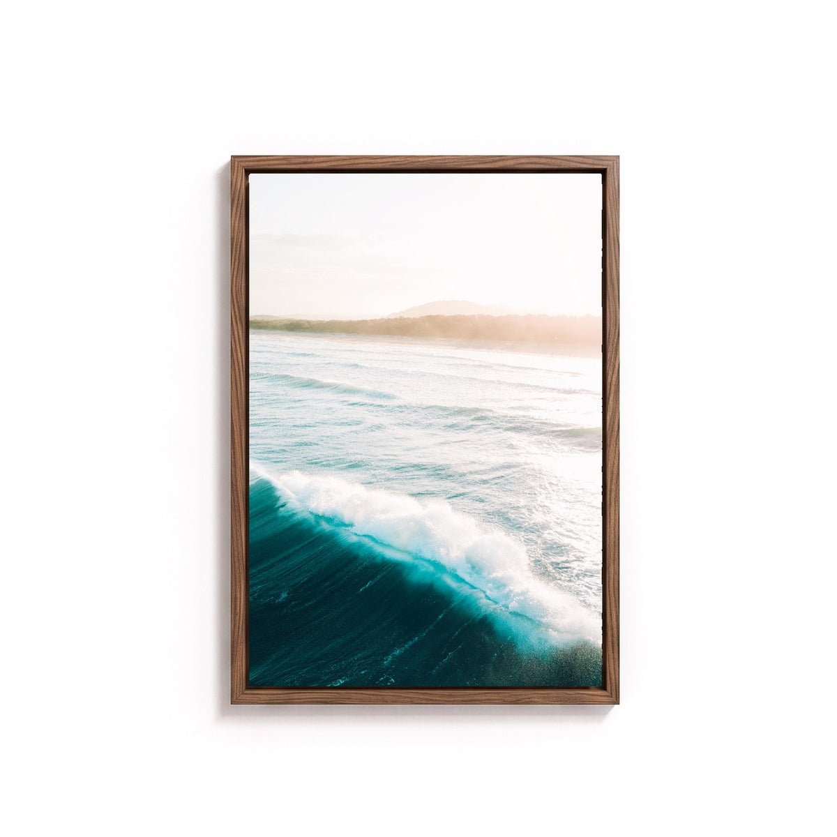 Cabarita by Andy Kennedy, tanned oak frame, canvas