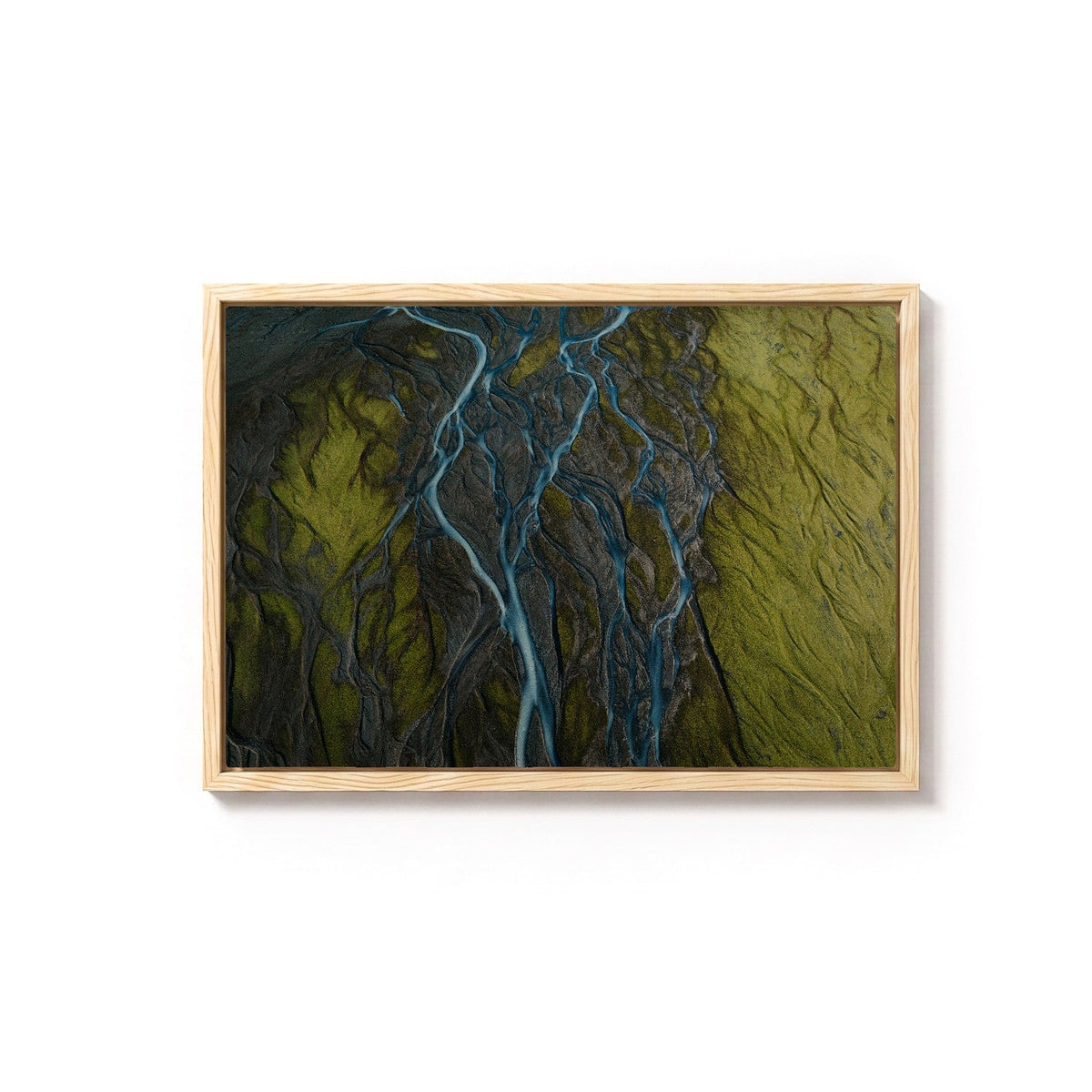 Glacier Rivers II by Andy Kennedy, Tasmanian oak frame, canvas