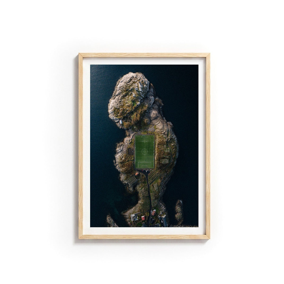 Henningsvær III by Andy Kennedy, Tasmanian oak frame, archival matte paper