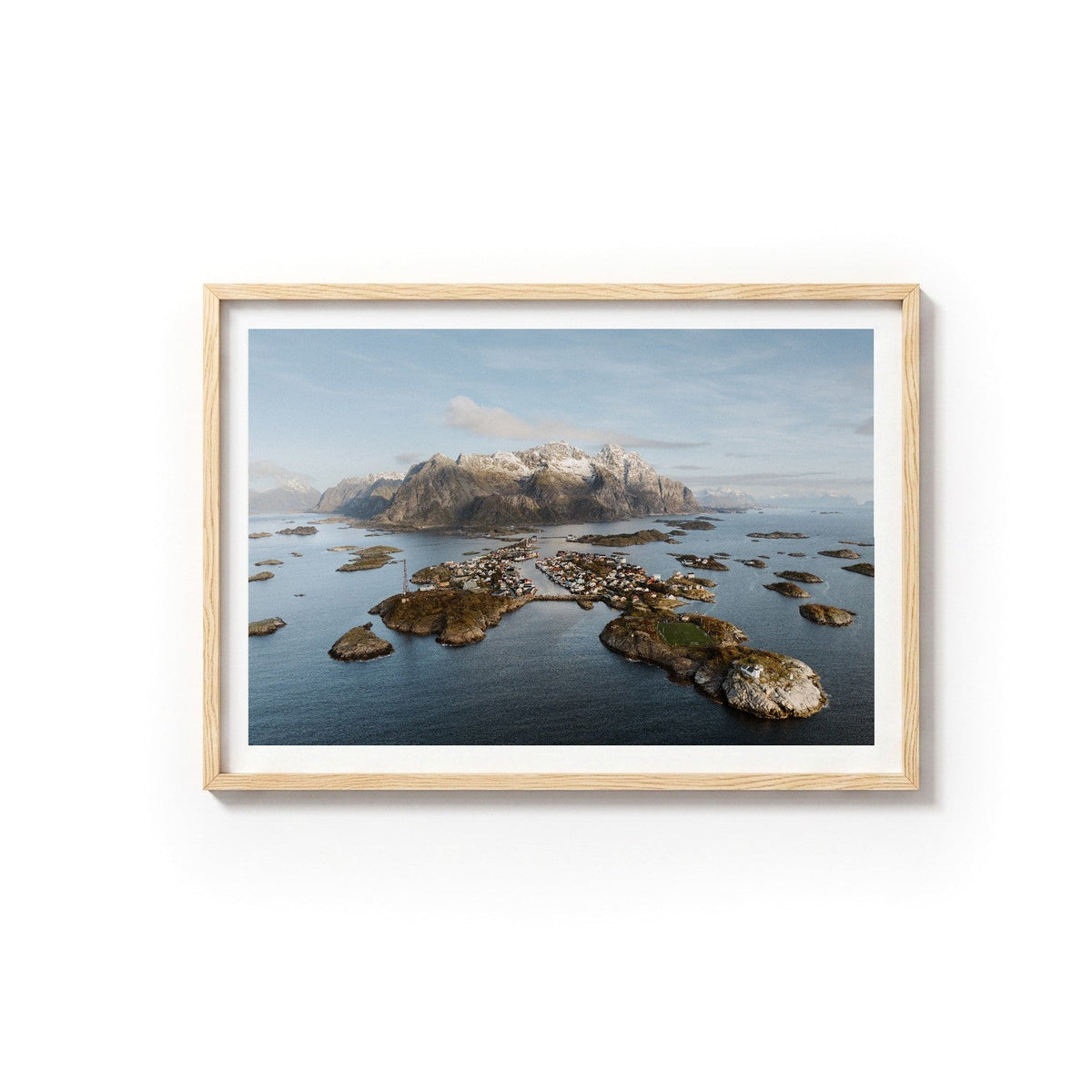 Henningsvær IV by Andy Kennedy, Tasmanian oak frame, archival matte paper