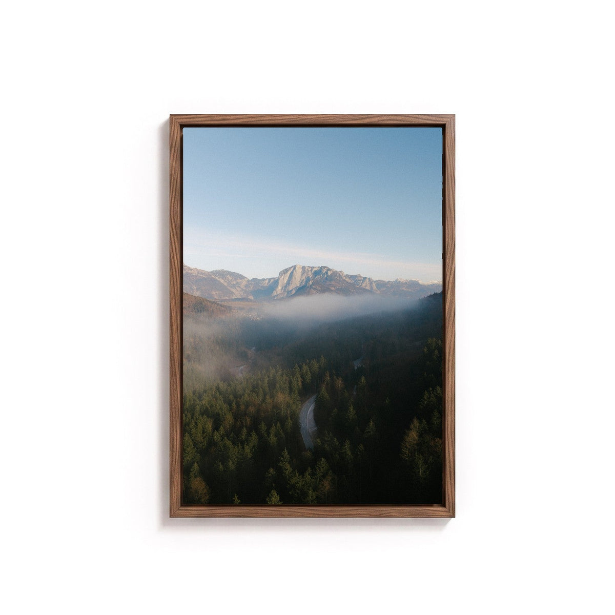 Koppen Pass by Andy Kennedy, tanned oak frame, canvas