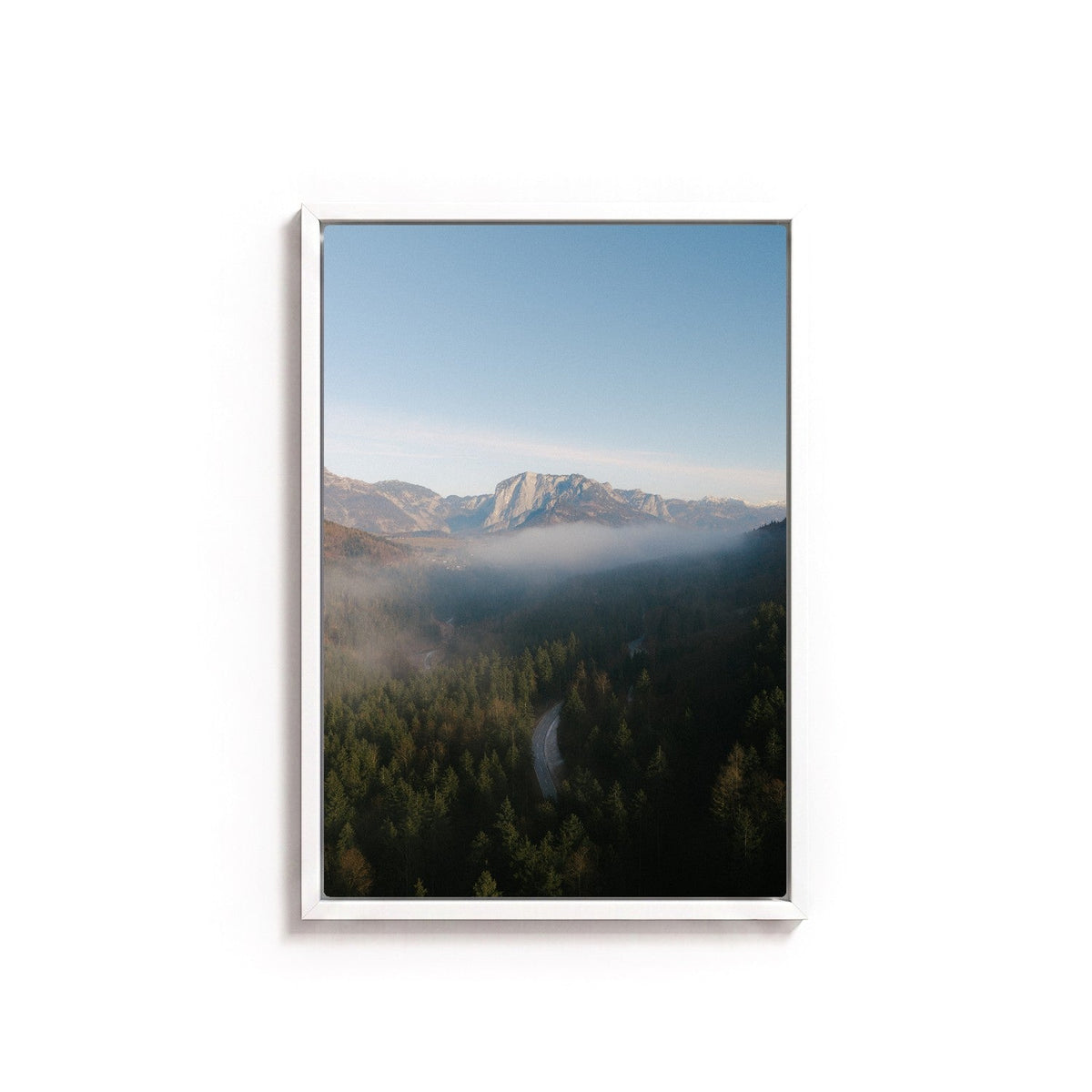 Koppen Pass by Andy Kennedy, white frame, canvas