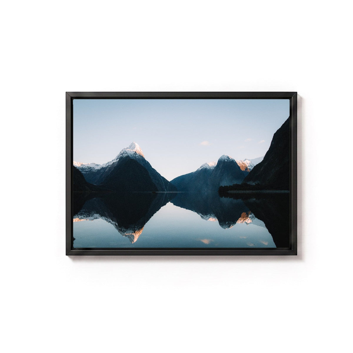 Milford Sound I by Andy Kennedy, black frame, canvas