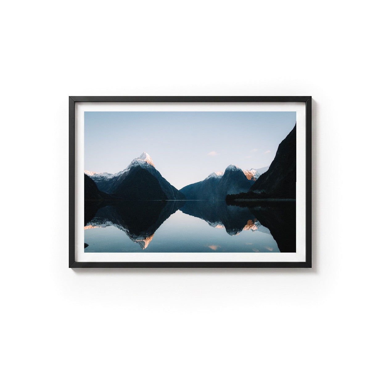 Milford Sound I by Andy Kennedy, black frame, archival matte paper