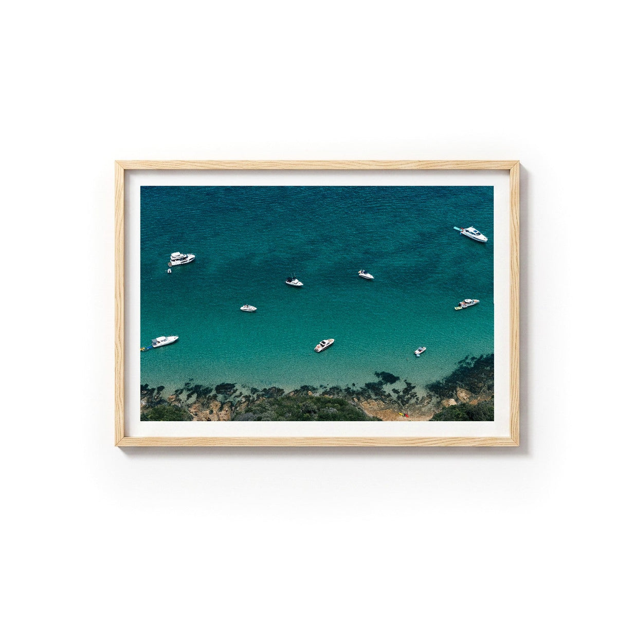 Safety Beach Parade I by Isaac Brooks, Tasmanian oak frame, archival matte paper