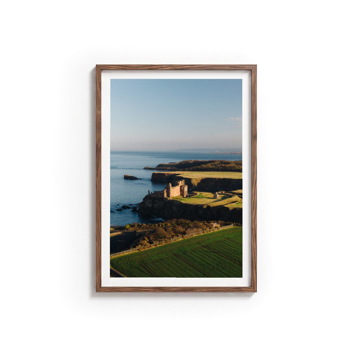 Tantallon by Andy Kennedy, tanned oak frame, archival matte paper