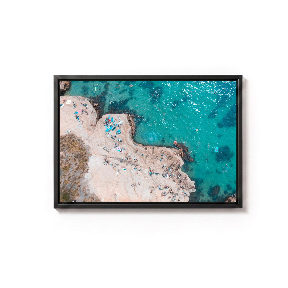 The Pillars IV by Isaac Brooks, black frame, canvas