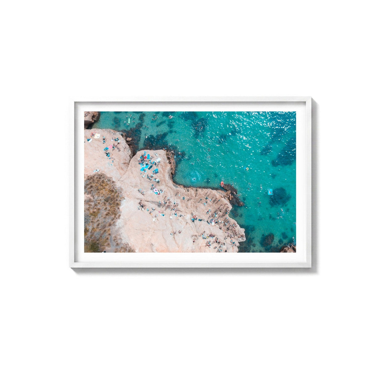 The Pillars IV by Isaac Brooks, white frame, archival matte paper