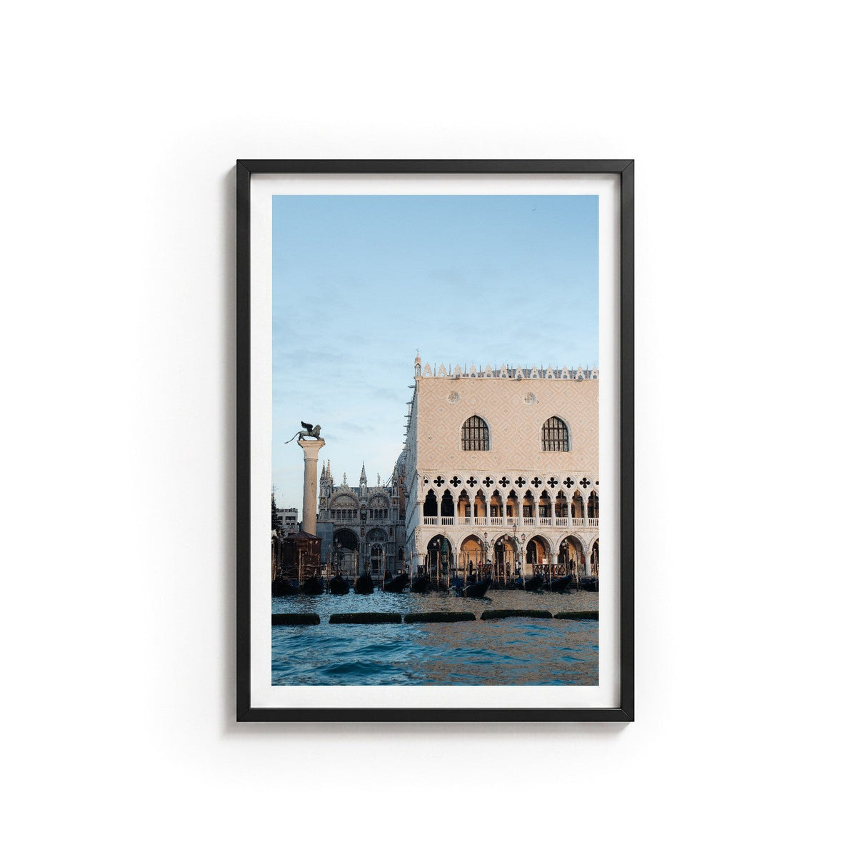 Venice II by Andy Kennedy, black frame, archival matte paper