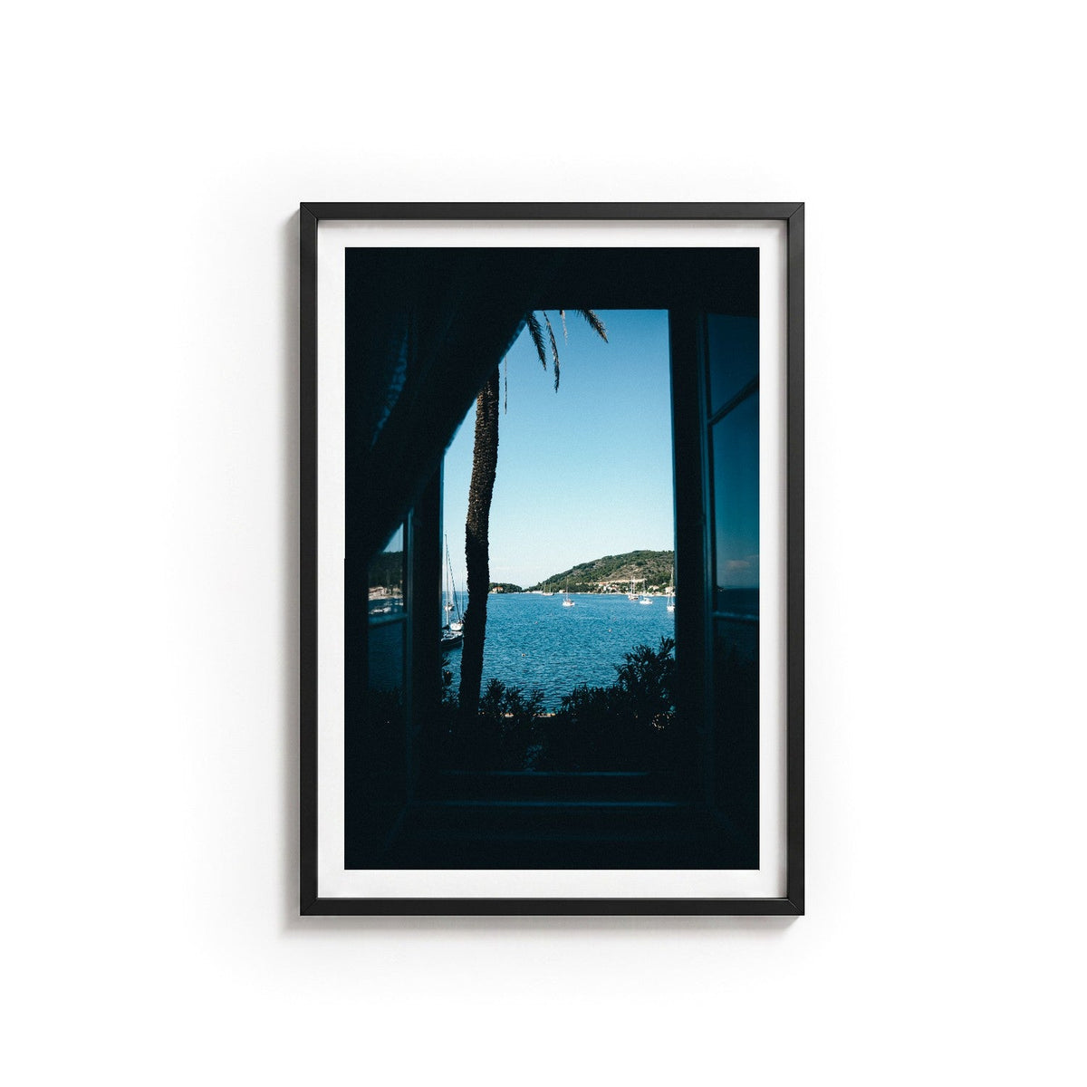 Window to Vis by Isaac Brooks, black frame, archival matte paper