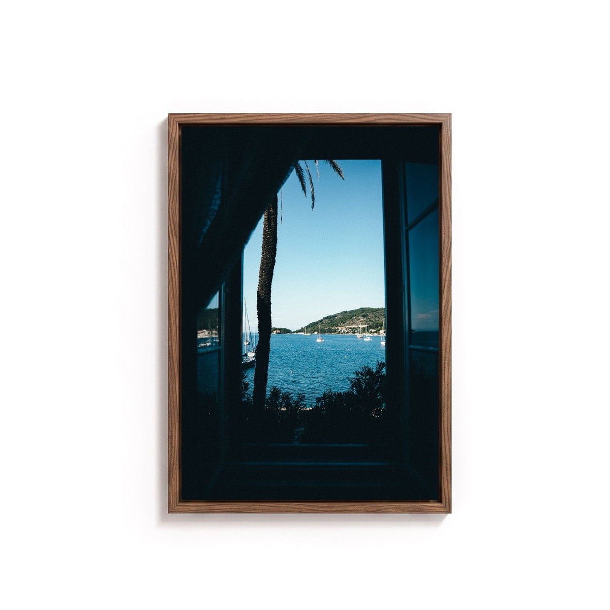 Window to Vis by Isaac Brooks, tanned oak frame, canvas