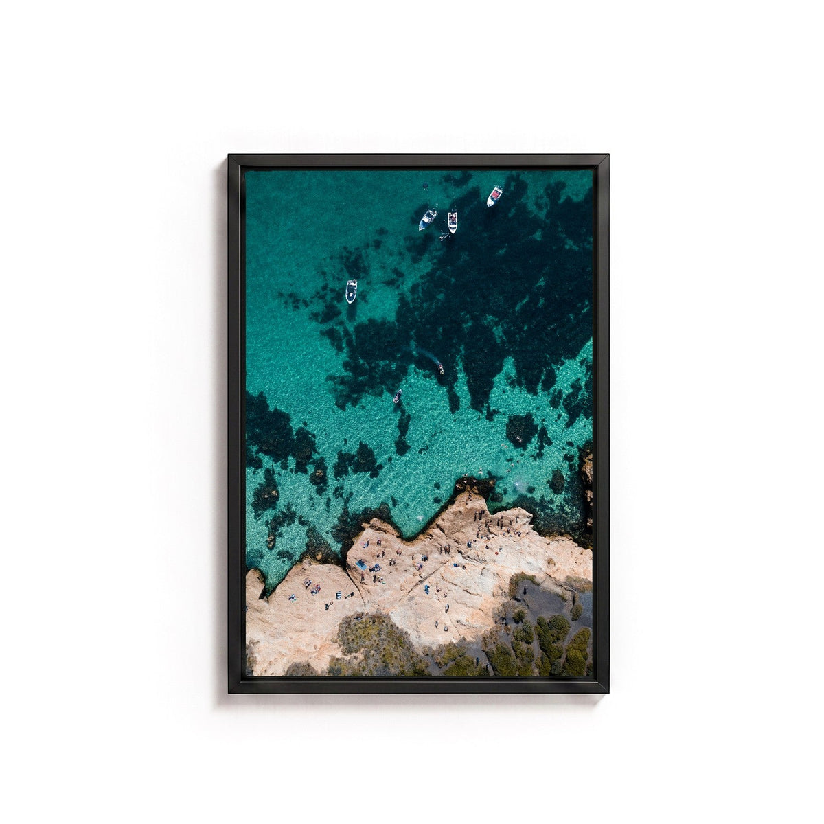 The Pillars II by Isaac Brooks, black frame, canvas
