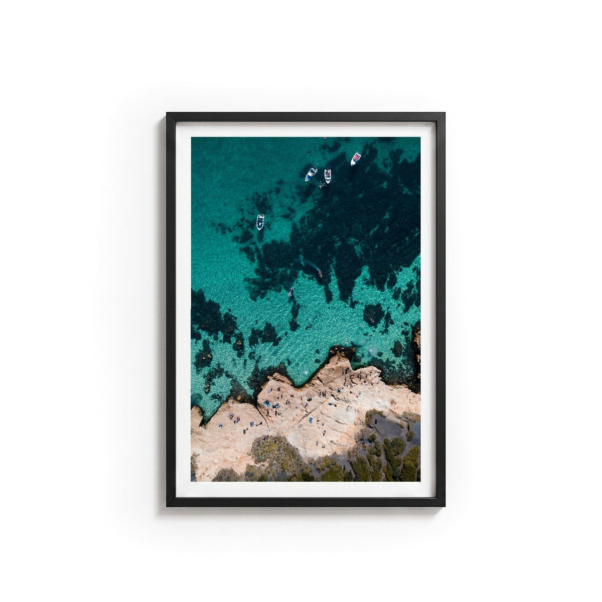 The Pillars II by Isaac Brooks, black frame, archival matte paper