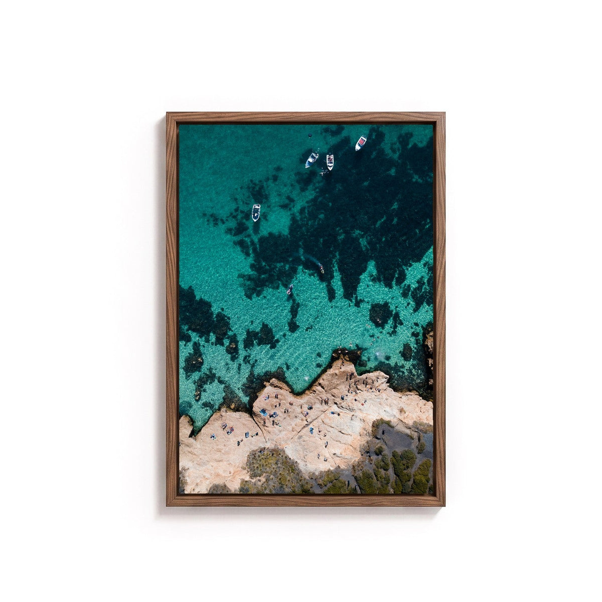 The Pillars II by Isaac Brooks, tanned oak frame, canvas