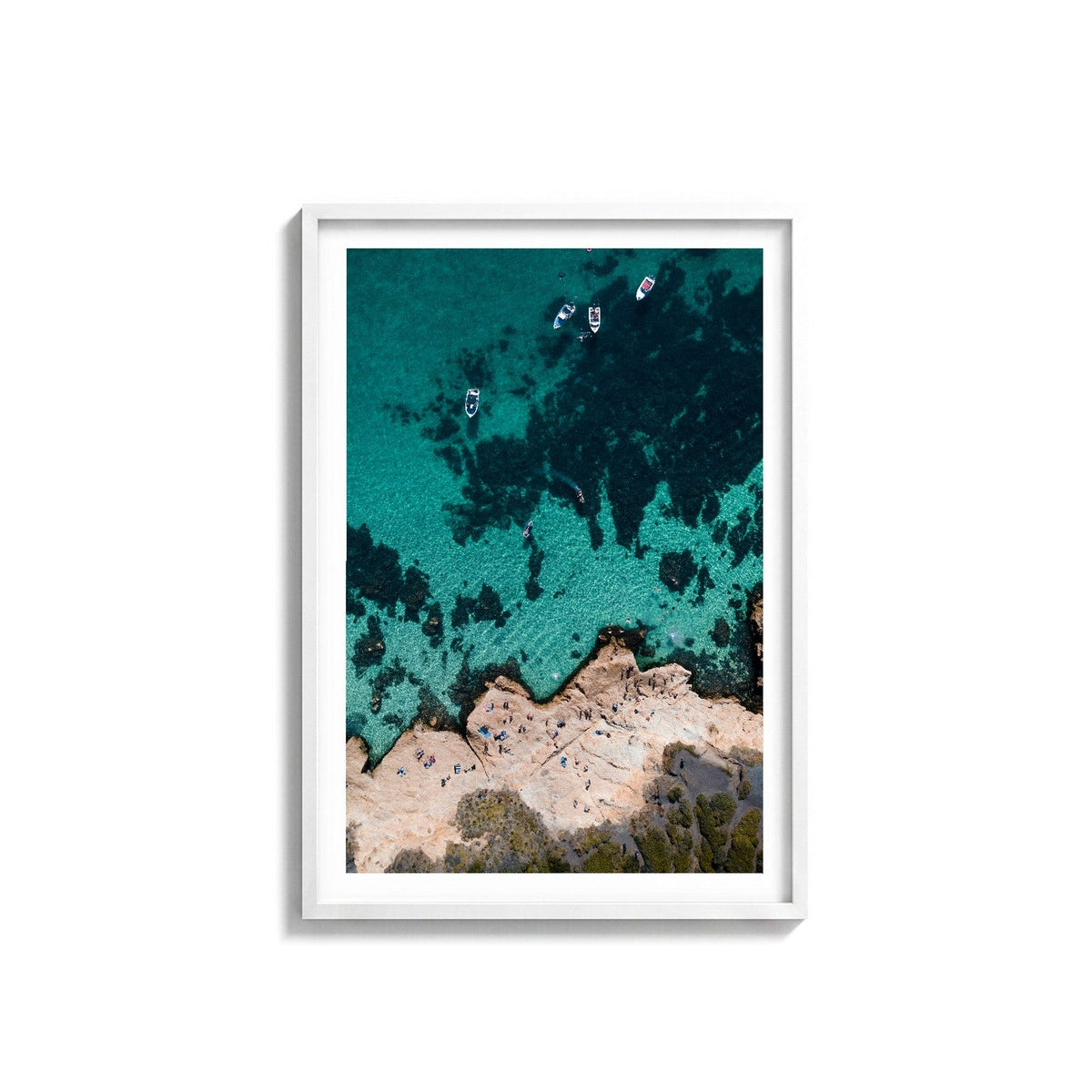The Pillars II by Isaac Brooks, white frame, archival matte paper