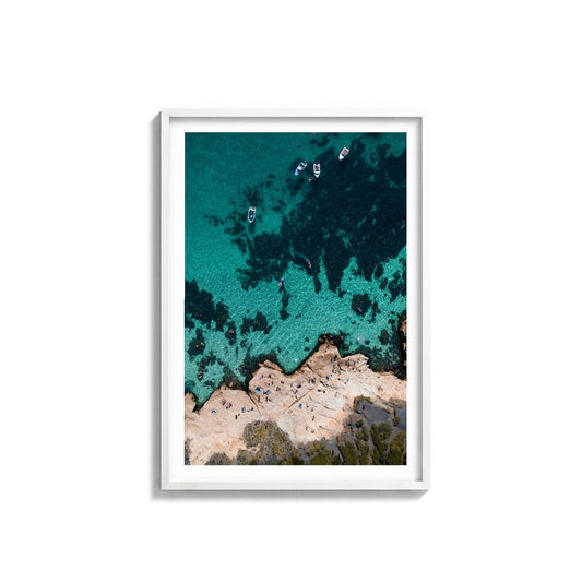 The Pillars II by Isaac Brooks, white frame, archival matte paper