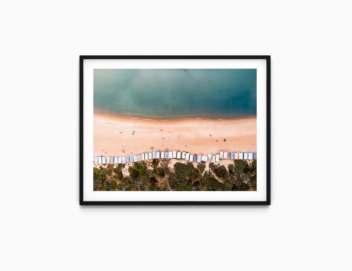 A Summer evening on South Beach Print