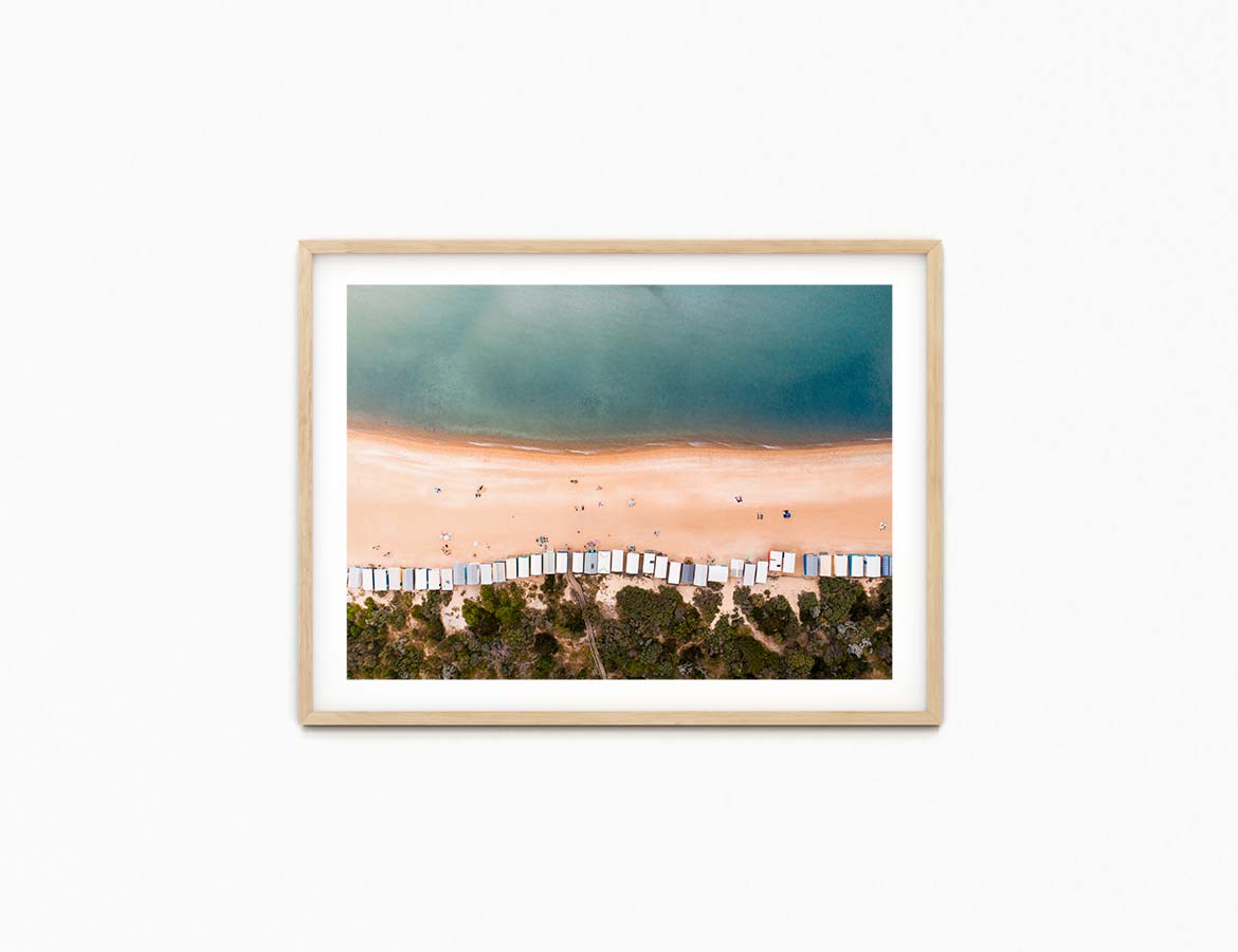 A Summer evening on South Beach Print