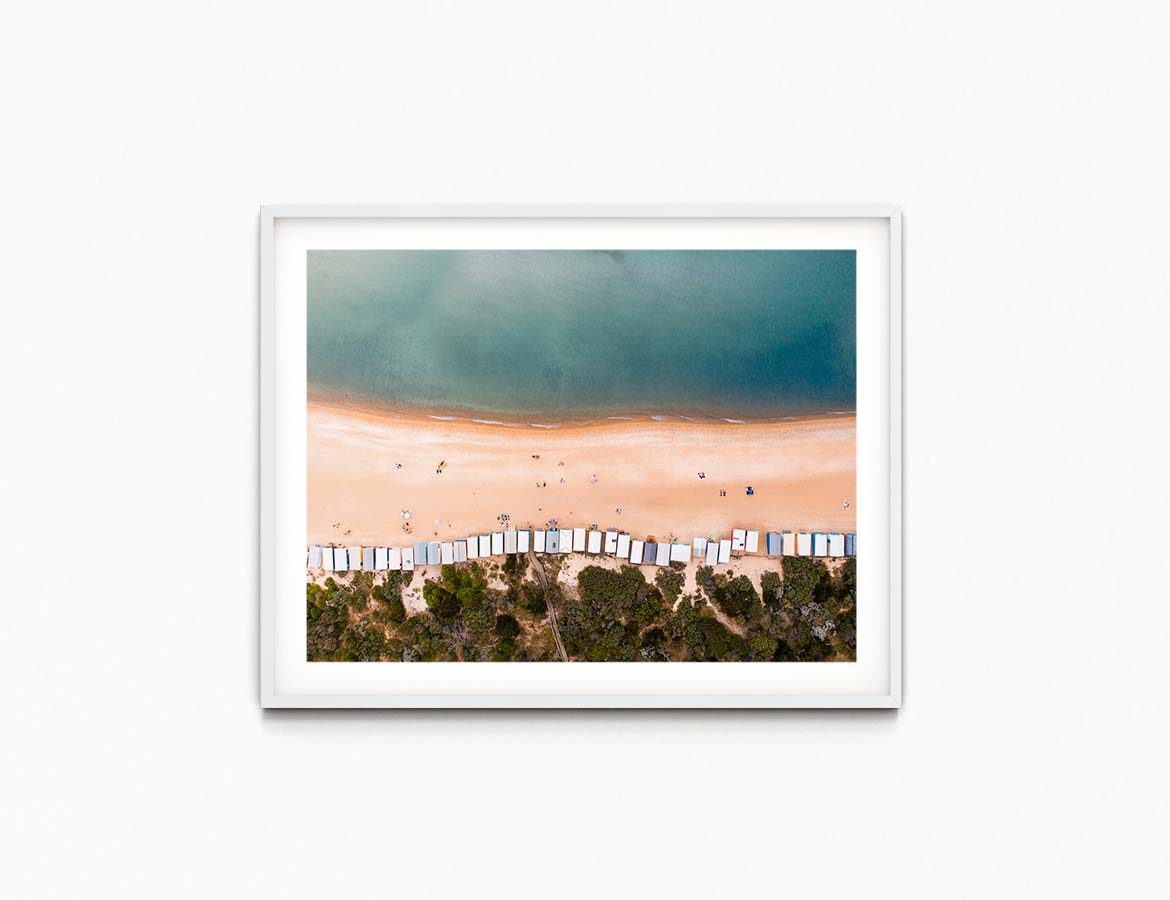 A Summer evening on South Beach Print